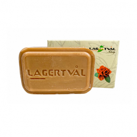 Lagertvål - Naturlig Aleppotvål med Doft 100 gr, Damaskusros