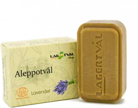Lagertvål - Naturlig Aleppotvål med Doft 100 gr, Lavendel