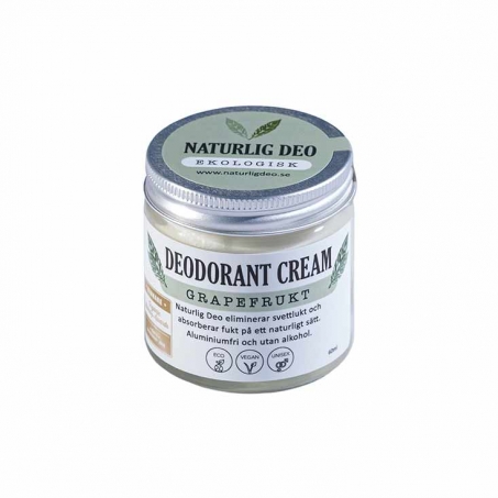 Naturlig Deo Ekologisk Deo Cream Grapefrukt 60 ml