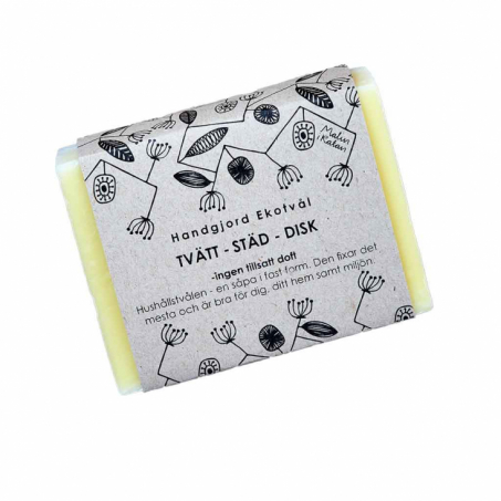 Malin i Ratan - Handgjord Ekologisk Tvål Tvätt/Städ/Disk utan Doft, 16