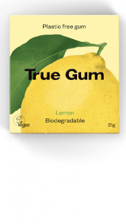 True Gum - Plastfritt Tuggummi Lemon