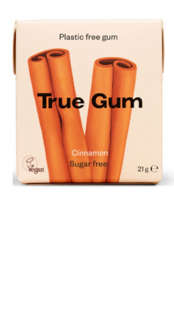 True Gum - Plastfritt Tuggummi Kanel i gruppen ta & Dricka / Stt & Gott / Tuggummi  hos Rekoshoppen.se (1401373)