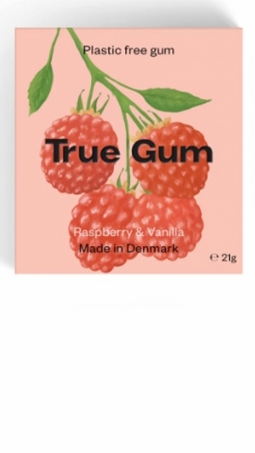 True Gum - Plastfritt Tuggummi Rasberry & Vanilla