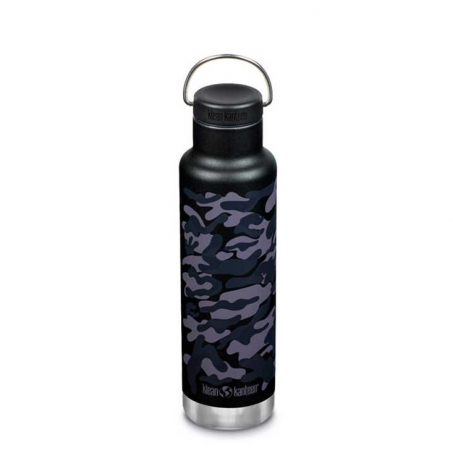 Klean Kanteen - Classic Insulated 592 ml, Loop Cap, Black Camo