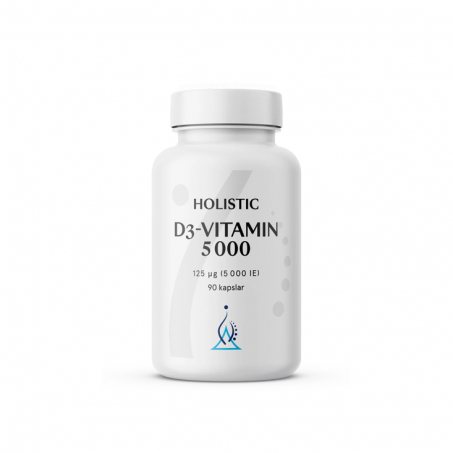 Holistic - D3-Vitamin 5000, 90 Kapslar