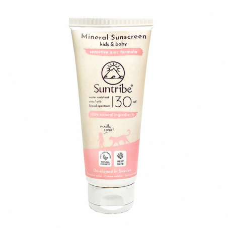 Suntribe - Natural Kids Vanilla Sunscreen SPF 30, 100 ml