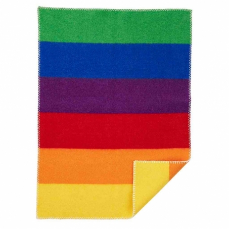 Klippan Yllefabrik - Ullfilt Rainbow 65 x 90 cm