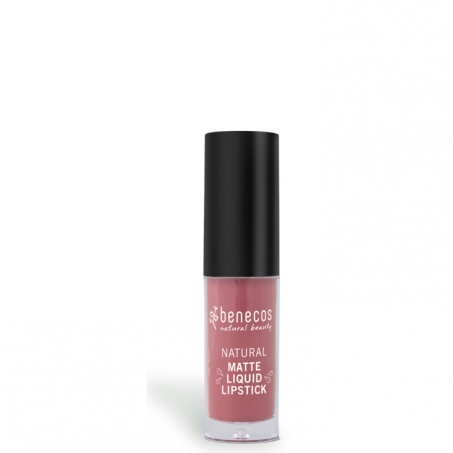 Benecos - Natural Matte Liquid Lipstick, Rosewood Romance