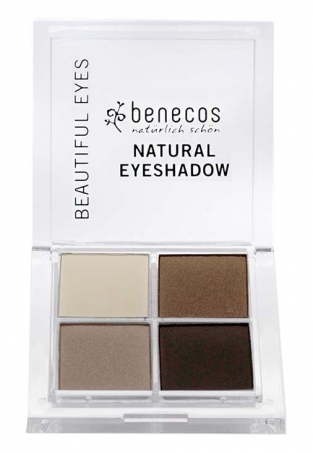 Benecos - Natural Quattro Eyeshadow, Coffe and Cream