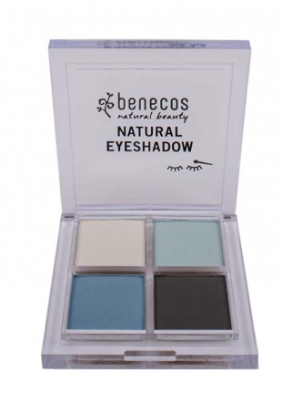 Benecos - Natural Quattro Eyeshadow, True Blue