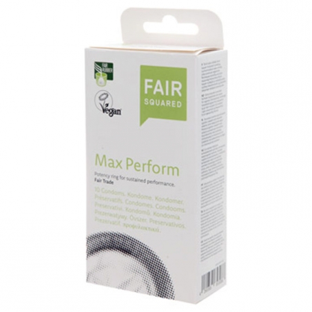 Fair Squared - Kondomer i Naturlatex 10 st, Max Perform