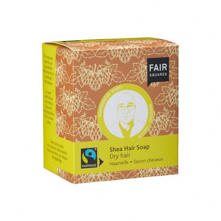 Fair Squared - Fairtrade Ekologisk Fast Schampotvl Shea fr Torrt Hr