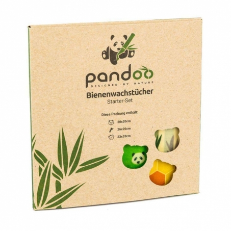 Pandoo - Ekologiska Bivaxdukar 3 st Mixade