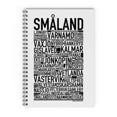 Wallstars - Skrivbok Småland Olinjerad A5