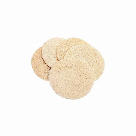 Croll & Denecke - Rund Peelingpad i Loofah, 5 st