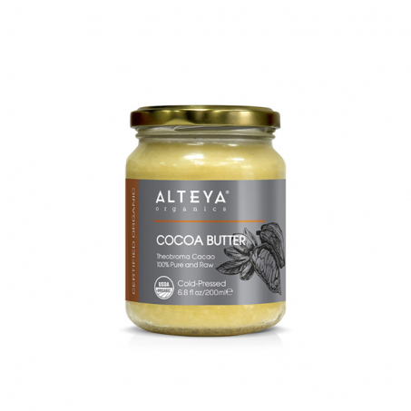 Alteya Organics - Kallpressat Ekologiskt kakaosmör, 200 ml