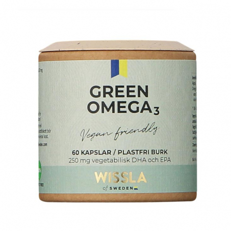 Wissla of Sweden - Green Alg Omega3, 250mg, 60 Kapslar