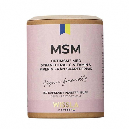 Wissla of Sweden - Opti MSM med C-vitamin & Svartpeppar 150 Kapslar