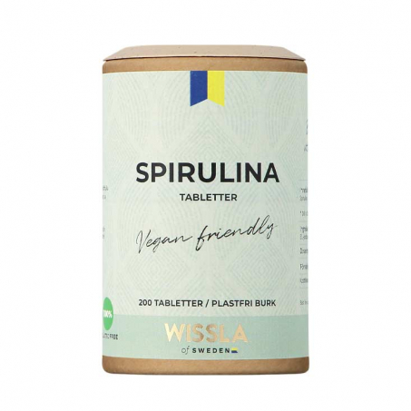 Wissla of Sweden - Spirulina Veganska Tabletter 200 st