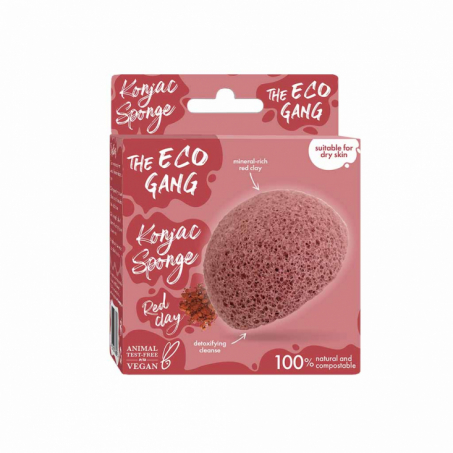 The Eco Gang - Konjac Rengringssvamp, French Red Clay
