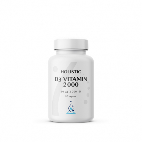 Holistic - D3-Vitamin 2000 IE, 90 Kapslar