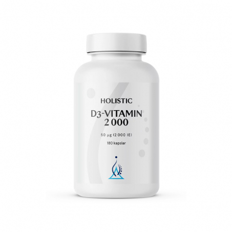 Holistic - D3-Vitamin 2000 IE, 180 Kapslar