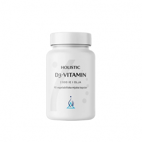 Holistic - D3-Vitamin 2000 IE, i Olja, 90 Kapslar