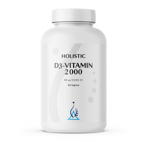 Holistic - D3-Vitamin 2000 IE, 360 Kapslar