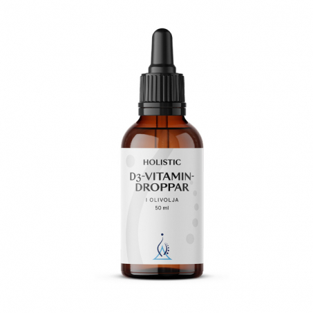 Holistic - D3-Vitamin Droppar, 50 ml i gruppen ta & Dricka / Hlsa / Kosttillskott hos Rekoshoppen.se (2225465)