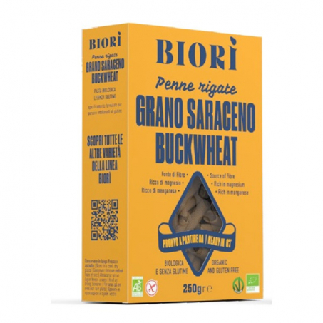 Biori - Bovete Pasta Penne, 250 gr EKO, Glutenfri
