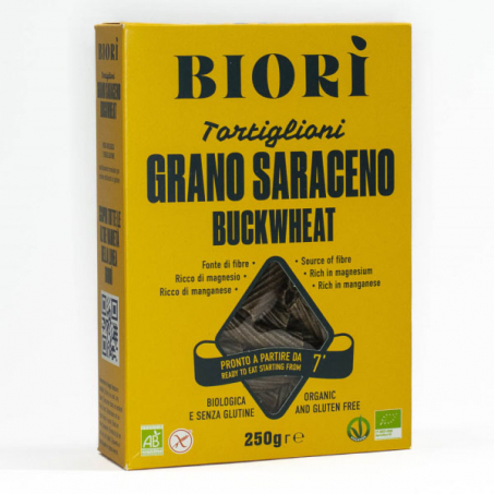 Bovete Pasta Tortiglioni, 250 gr EKO, Glutenfri