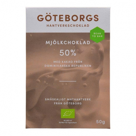Gteborgs Hantverkschoklad - Ekologisk Bean to Bar Mjlkchoklad 50%