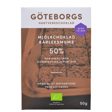 Gteborgs Hantverkschoklad - Ekologisk Bean to Bar Krleksmums 50%