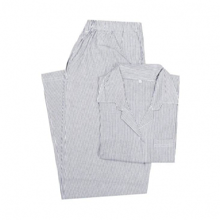 Classic Textiles - Pyjamasset 2-dels Runmarö, Marinblå/Vit, XL