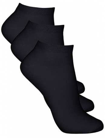 Life Wear - Strumpa i Bambu Kort Skaft 3-pack Svart, 34-36