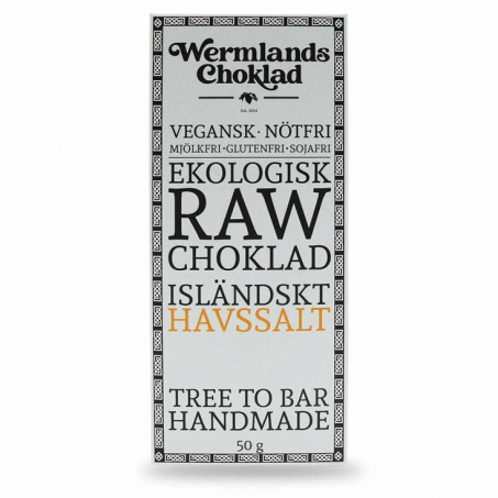 Rawchoklad Isländskt Havssalt 50 gr