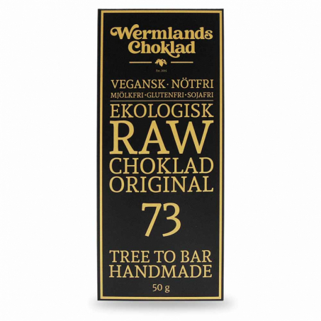 Wermlandschoklad - Ekologisk Rawchoklad Original 73% 50 gr