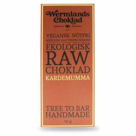 Wermlandschoklad - Ekologisk Rawchoklad Kardemumma 50 gr