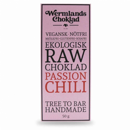 Rawchokladfabriken - Ekologisk Rawchoklad Passion & Chilli 50 gr