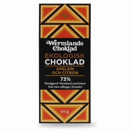 Wermlandschoklad - Ekologisk Choklad Apelsin & Citron 50 gr