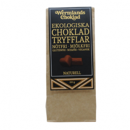 Wermlandschoklad - Ekologisk Chokladtryffel Naturell 150 gr