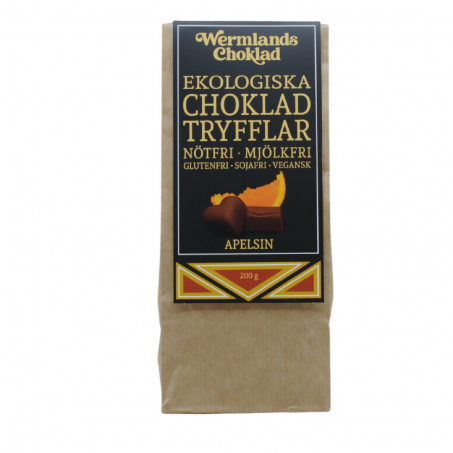 Wermlandschoklad - Ekologisk Chokladtryffel Apelsin 200 gr
