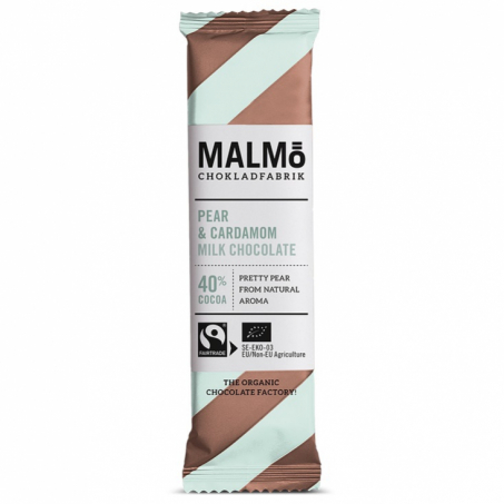 Malm Chokladfabrik - Malmbars Pron & Kardemumma Ekologisk Mjlkchoklad 40%