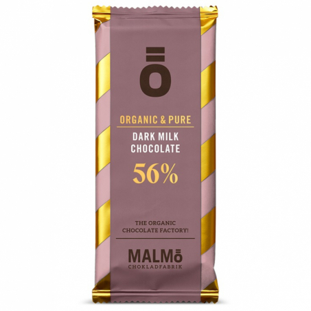Malm Chokladfabrik -  serien Ekologisk Mjlkchoklad Mrk 56%