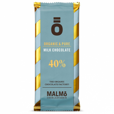 Malm Chokladfabrik -  serien Ekologisk Mjlkchoklad 40%