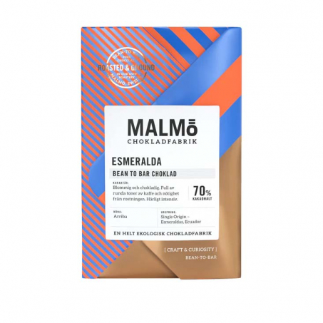 Malm Chokladfabrik - Craft Eko & Vegan Bean to Bar Esmeralda 70%