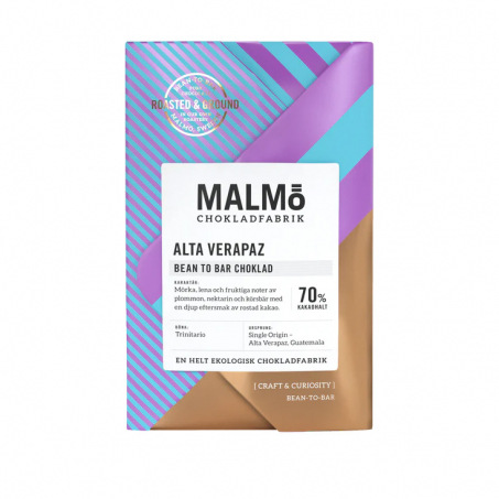 Malm Chokladfabrik - Craft Eko & Vegan Alta Verapaz 70%