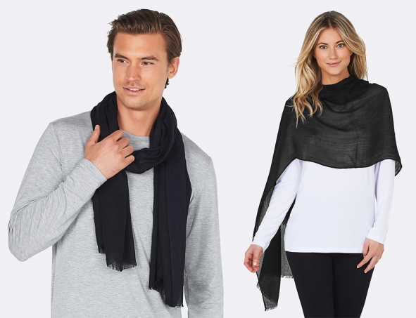 Boody - Scarf i Bambu, Svart
