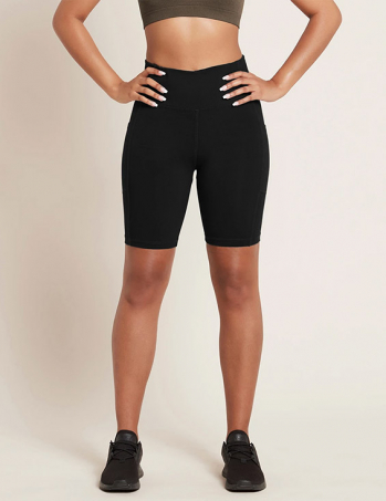 Boody - Motivate Tights i Bambu Korta Ben 20 cm, Svart