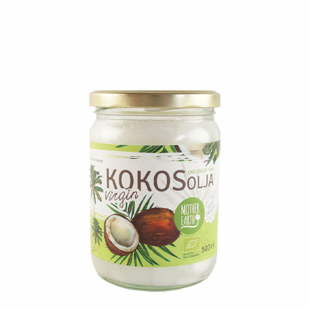 Mother Earth - Kokosolja Premium Virgin RAW & EKO, 500 ml i gruppen ta & Dricka / Skafferi / Ss, Ntsmr & Olja hos Rekoshoppen.se (593049)
